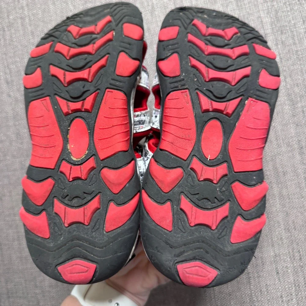 Dream Pairs Kids SDAS2305K Outdoor Adventure Sandals Black Red White Size 2